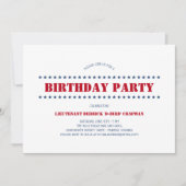 Verenigde Staten Patriottische Verjaardagspartij Kaart (Voorkant)