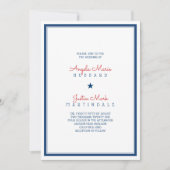 Verenigde Staten Patriottische Vlag Wedding 3 Kaart (Voorkant)