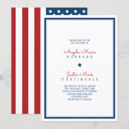 Verenigde Staten Patriottische Vlag Wedding 3 Kaart