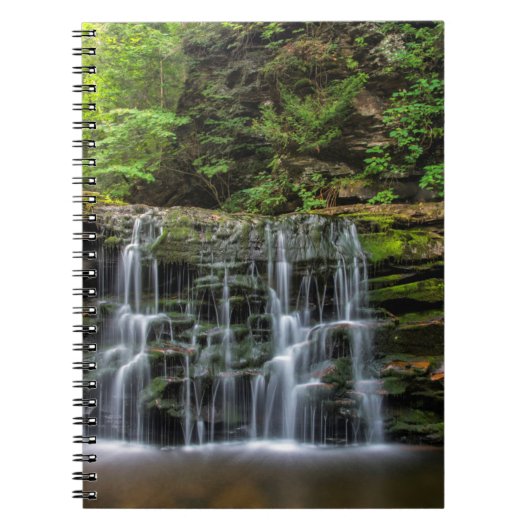 Verenigde Staten, Pennsylvania, Benton. Waterval i Notitieboek (Voorkant)