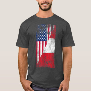 Verenigde Staten Peru Flags Verenigde Staten van A T-shirt