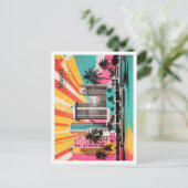 Verenigde Staten Pop Art Travel Illustration Briefkaart (Staand voorkant)