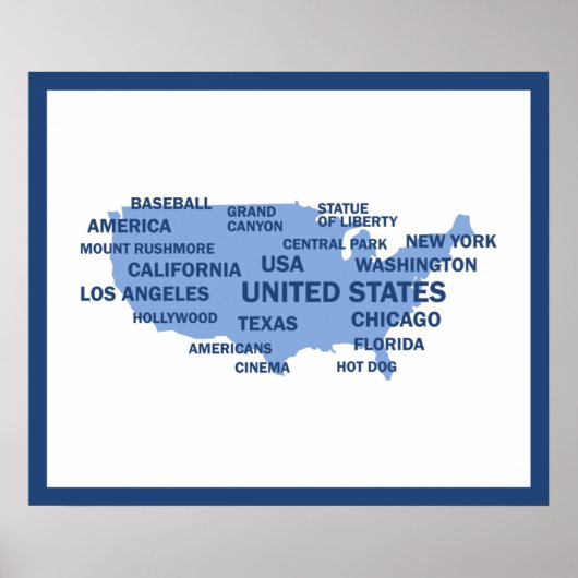 Verenigde Staten Poster (Voorkant)