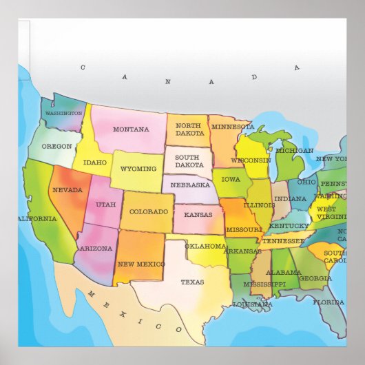 Verenigde Staten Poster (Voorkant)