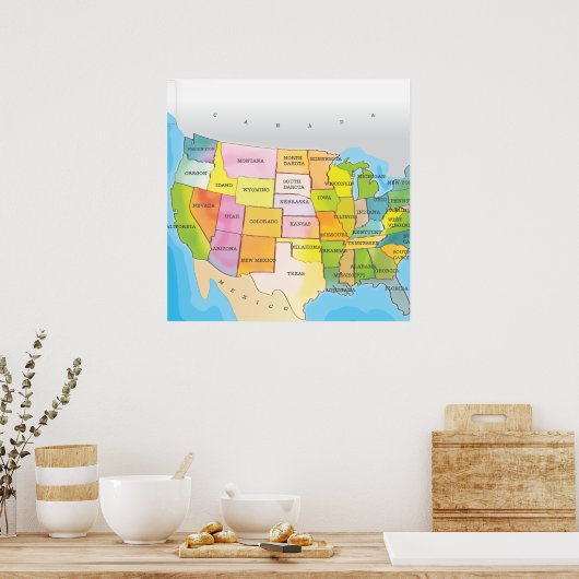 Verenigde Staten Poster (Keuken)