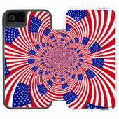 Verenigde Staten, prachtig , uniek uitzonderlijk Incipio iPhone Portemonnee Hoesje (Agenda Open)