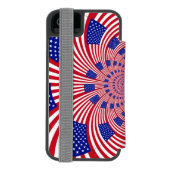 Verenigde Staten, prachtig , uniek uitzonderlijk Incipio iPhone Portemonnee Hoesje (Agenda Achterkant)