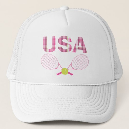 Verenigde Staten Preppy Tennis Trucker Pet (Voorkant)