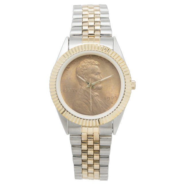 Verenigde Staten President Abraham Lincoln Penny 1 Horloge (Voorkant)
