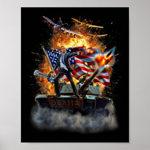 Verenigde Staten President Barack Obama Epic Battl Poster