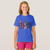 Verenigde Staten Pride Pet & Bow T-shirt (Voorkant volledig)