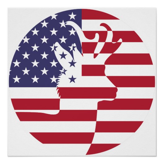Verenigde Staten Pronghorn Amerikaans Nationaal Perfect Poster (Voorkant)