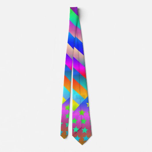 Verenigde Staten Rainbow Flag Stropdas (Achterkant)