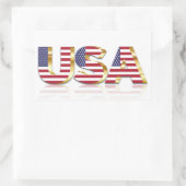 Verenigde Staten Rechthoekige Sticker (Tas)