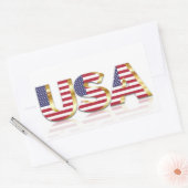 Verenigde Staten Rechthoekige Sticker (Envelop)