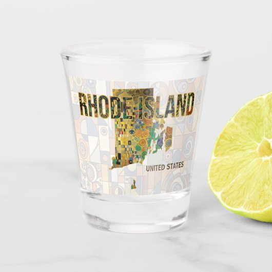 Verenigde Staten - Rhode Island Shot Glas (Voorkant)