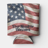 Verenigde Staten Rode, Witte en Blauwe Vlag Blikjeskoeler (Voorkant)