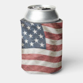 Verenigde Staten Rode, Witte en Blauwe Vlag Blikjeskoeler (Blikje Achterkant)