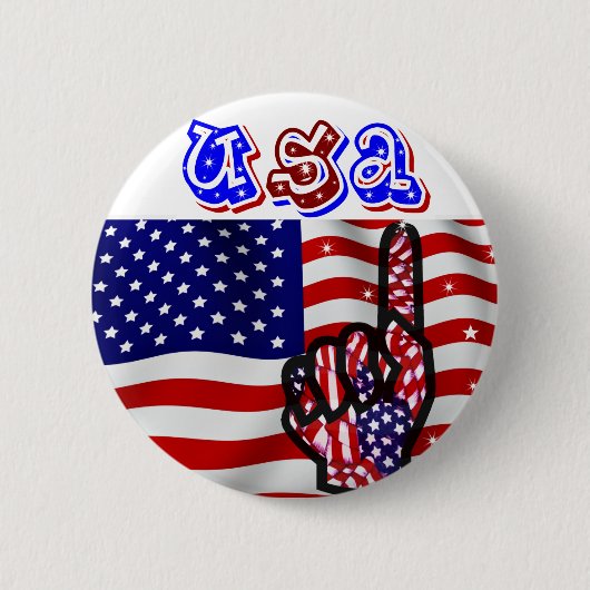 Verenigde Staten._ Ronde Button 5,7 Cm (Voorkant)