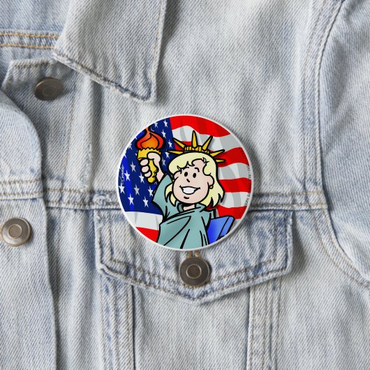 Verenigde Staten Ronde Button 7,6 Cm (In situ)