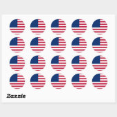 Verenigde Staten Ronde Sticker (Vel)