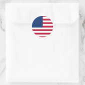 Verenigde Staten Ronde Sticker (Tas)