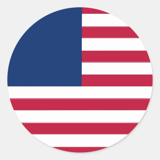 Verenigde Staten Ronde Sticker (Voorkant)