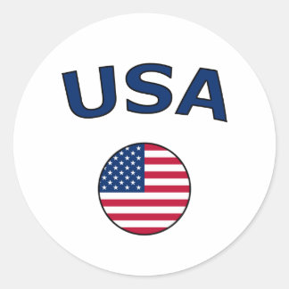 Verenigde Staten Ronde Sticker