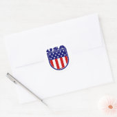 Verenigde Staten Ronde Sticker (Envelop)