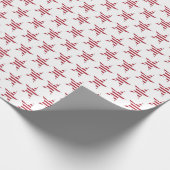 Verenigde Staten Rood en Wit Gestreepte Sterren Pa Cadeaupapier (Hoek)