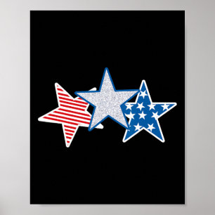Verenigde Staten Rood Wit Blauw Amerikaanse Vlag A Poster