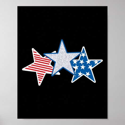 Verenigde Staten Rood Wit Blauw Amerikaanse Vlag A Poster (Voorkant)