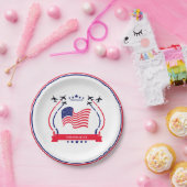 Verenigde Staten Rood Wit & Blauw Elke Gelegenheid Papieren Bordje (Feest)