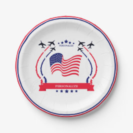 Verenigde Staten Rood Wit & Blauw Elke Gelegenheid Papieren Bordje