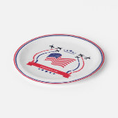 Verenigde Staten Rood Wit & Blauw Elke Gelegenheid Papieren Bordje (Gekanteld)