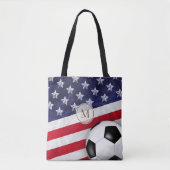 Verenigde Staten rood wit en blauw Amerikaanse vla Tote Bag (Voorkant)