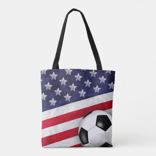Verenigde Staten rood wit en blauw Amerikaanse vla Tote Bag (Achterkant)