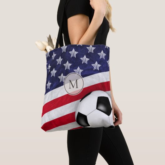 Verenigde Staten rood wit en blauw Amerikaanse vla Tote Bag (Dichtbij)