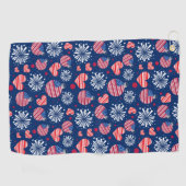 Verenigde Staten Rood Wit en Blauw Vuurwerk | FEES Golfhanddoek (Horizontaal)