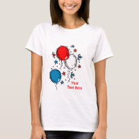 Verenigde Staten-Rood Witte Blauwe Balloons
