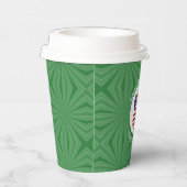 Verenigde Staten Roodharige Engel Kerstvlag Gepers Papieren Bekers (Rechts)