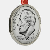 Verenigde Staten Roosevelt Dime Metalen Ornament (Rechts)