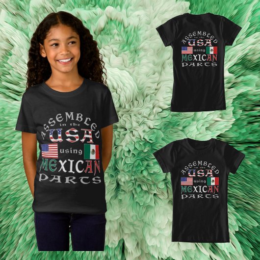 Verenigde Staten samenvoegen met Mexicaanse onderd T-shirt