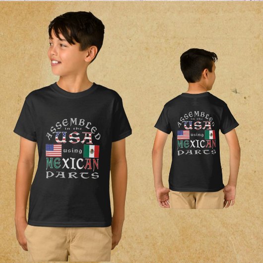 Verenigde Staten samenvoegen met Mexicaanse onderd T-shirt