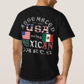 Verenigde Staten samenvoegen met Mexicaanse onderd T-shirt (Achterkant)