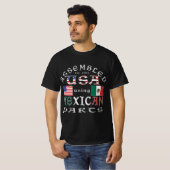 Verenigde Staten samenvoegen met Mexicaanse onderd T-shirt (Voorkant volledig)