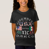 Verenigde Staten samenvoegen met Mexicaanse onderd T-shirt (Voorkant)