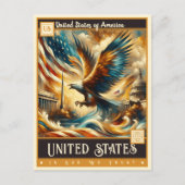 Verenigde Staten | schilderij Briefkaart (Voorkant)