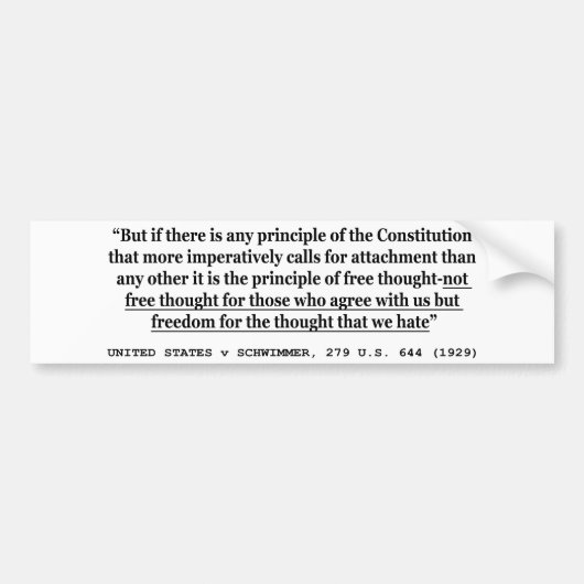 VERENIGDE STATEN/SCHWIMMER 279 US 644 (1929) BUMPERSTICKER (Voorkant)