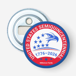 Verenigde Staten Semiquincentennial 1776-2026 Eagl Button Flesopener